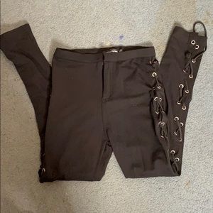 PrettyLittleThing Lace Up Side Pants